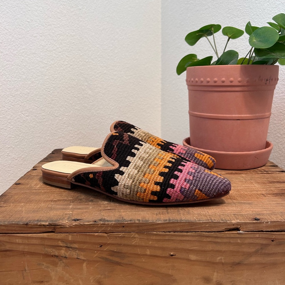 Colorful Patterned Women's Mules